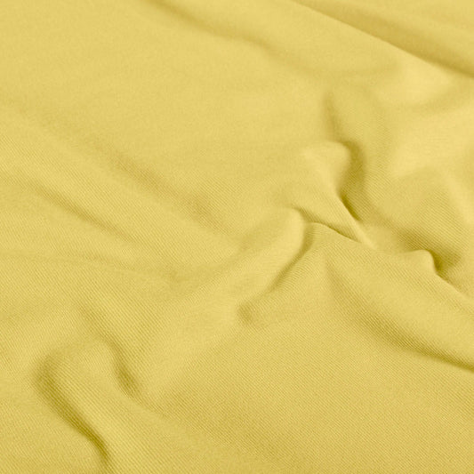 Viskose Jersey Hellgelb – Stoffansicht