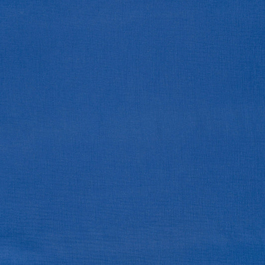 Musselin Stoff Königsblau – Detail