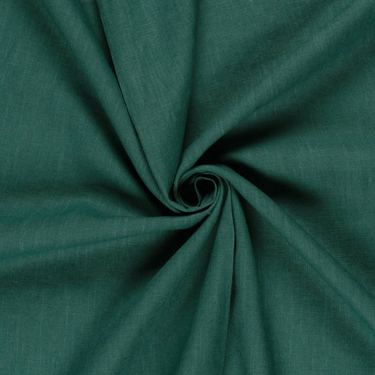 Leinen Baumwolle Tannengrün – Detail