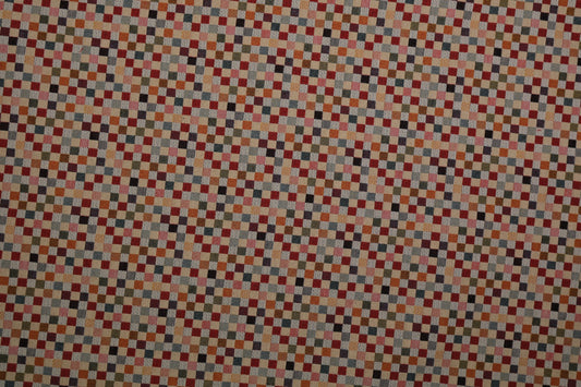 Bunter Karo Polsterstoff – ideal für Möbel & Deko