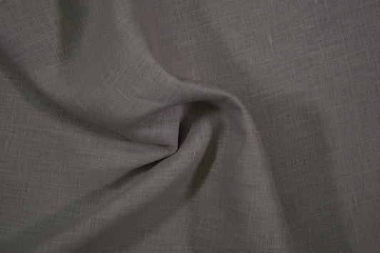 100% Leinen Stoff in Grau – weich fallende Qualität