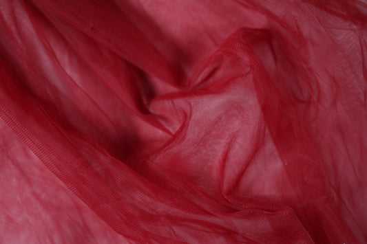 Signalrot Tüll – ideal für kreative Projekte