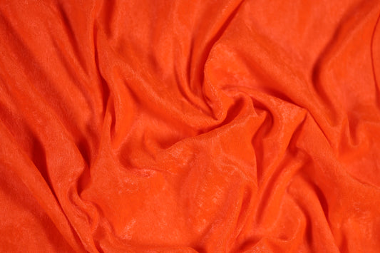 Weicher Samtstoff Orange für kreative Nähprojekte