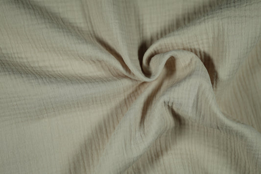 Hochwertiger Musselinstoff in Natur – perfekt für Bekleidung und Deko