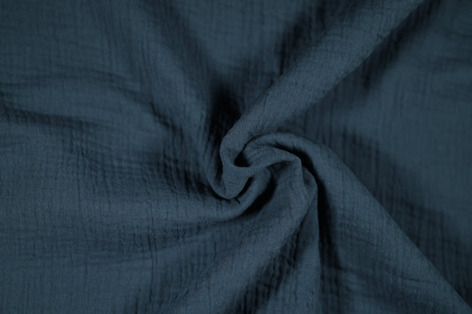 Weicher Marineblau Musselin Musselin – doppellagig und hautfreundlich