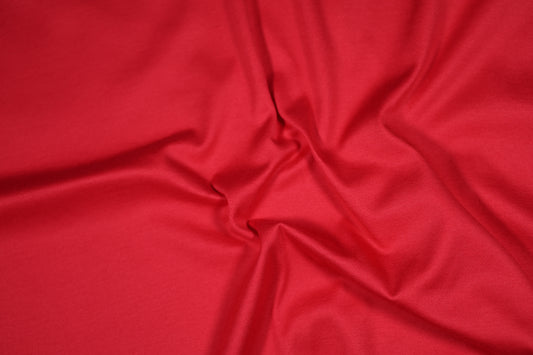 Jersey Stoff in Rot aus Baumwolle – für Shirts & Kleider