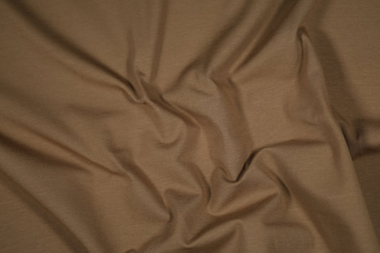 Elastischer Jersey Stoff Braun – vielseitig einsetzbar