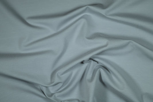 Jersey-Stoff Silbergrau – schlicht und hautsympathisch