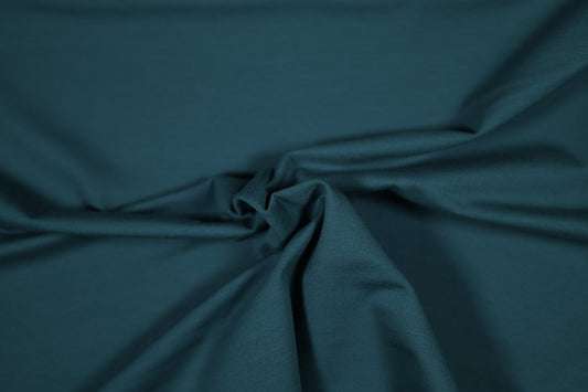 Jersey-Stoff in kräftigem Petrol – weich & elastisch