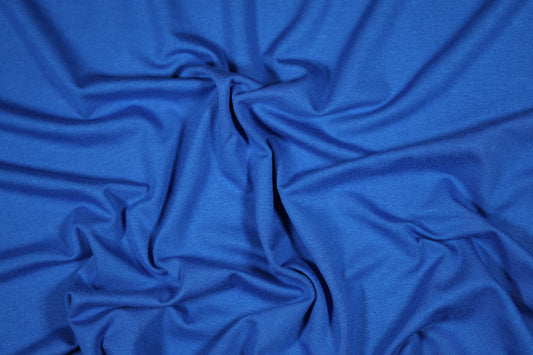 Jersey Stoff aus Viskose in Royalblau – perfekt für Shirts und Kleider