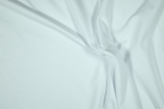 Viskose Jersey in WeiĂ â dehnbarer und luftiger Stoff fĂŒr Bekleidung