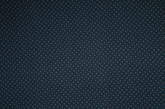 Baumwollstoff mit Motiv: marineblau mit feinen punkten – weich & kindgerecht.