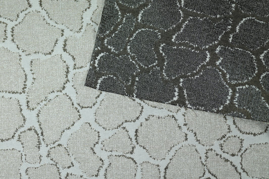 Vorhangstoff – Giraffenstruktur Taupe – beidseitig nutzbar für stilvolle Vorhänge