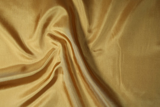 Glatter Futterstoff Taft – Farbe: Goldbraun
