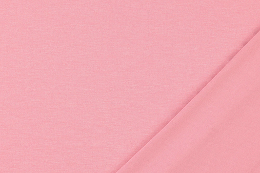 Weicher Baumwolljersey in Rosé – feine Struktur und elastische Qualität