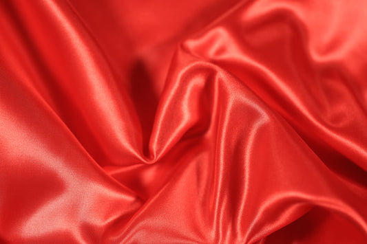 Dekostoff rot mit Glanzoptik