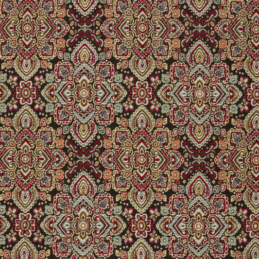 Gobelin Jacquard Stoff Abstrakt Schwarz, Ansicht 2