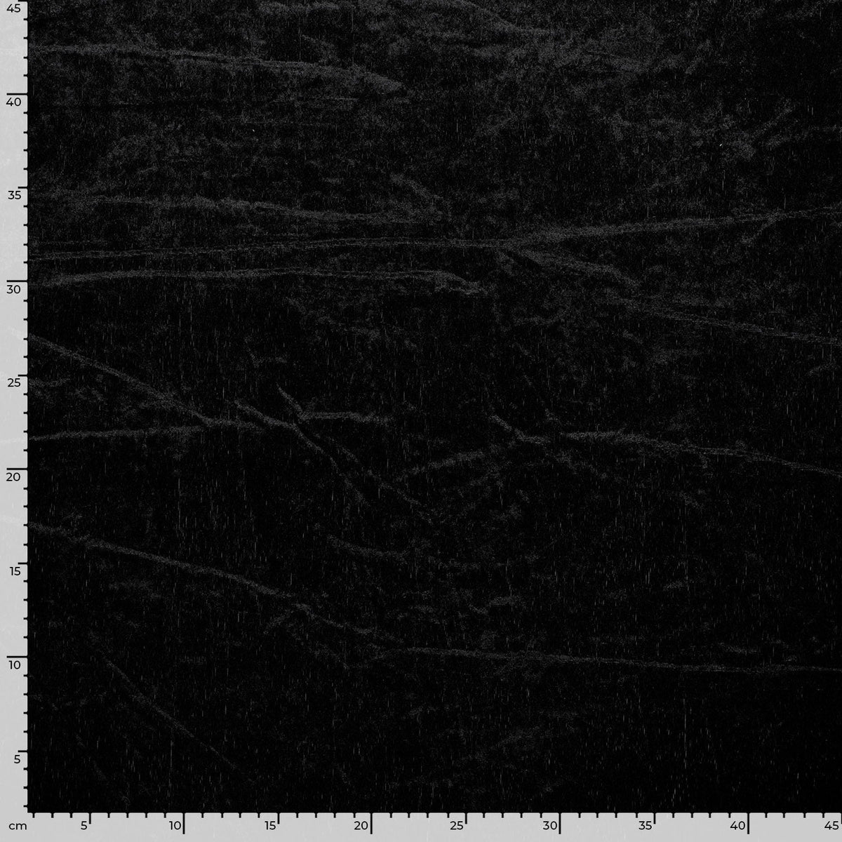 Pannesamt Stoff Schwarz – Nahaufnahme