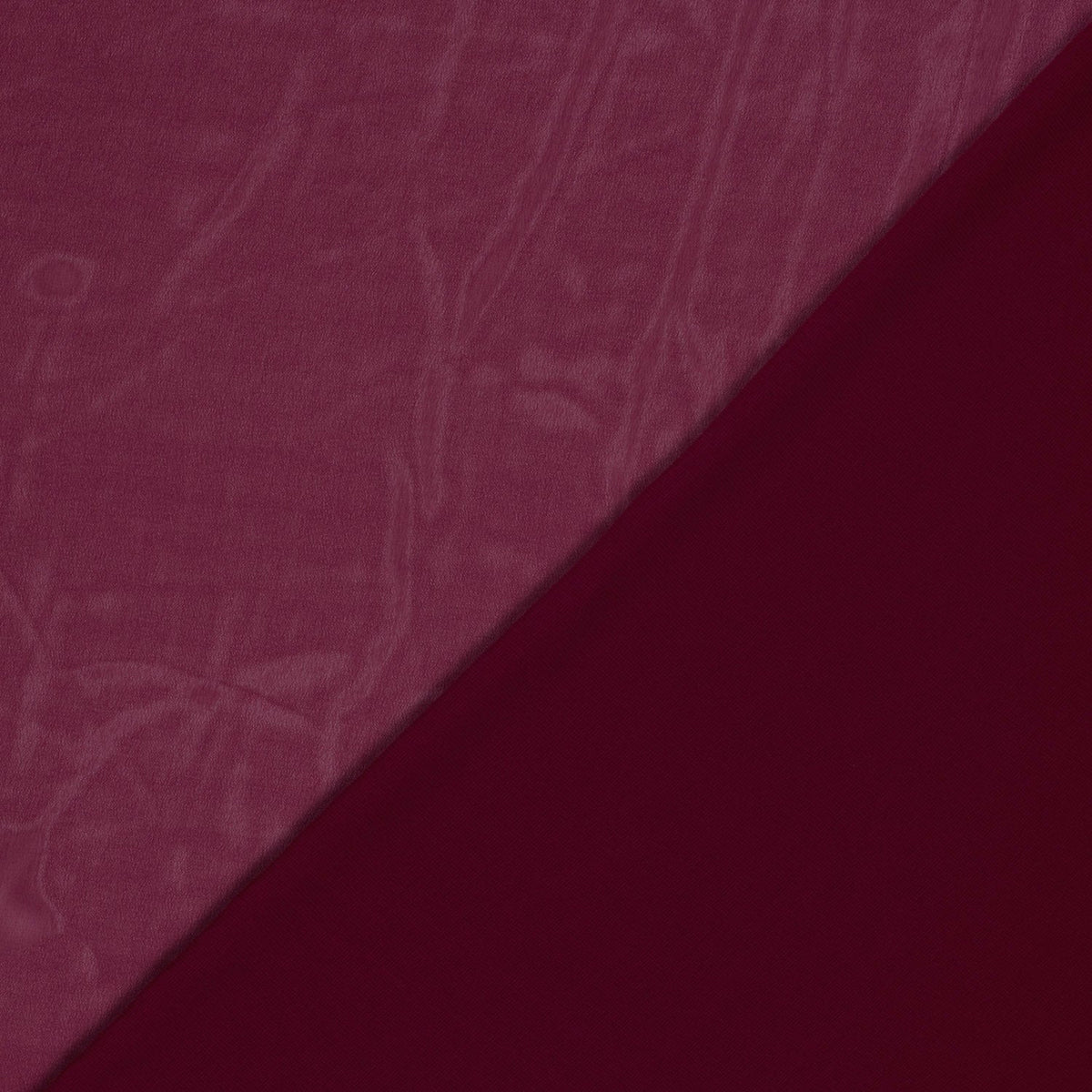 Chiffon Stoff Bordeauxrot – Stoffeya