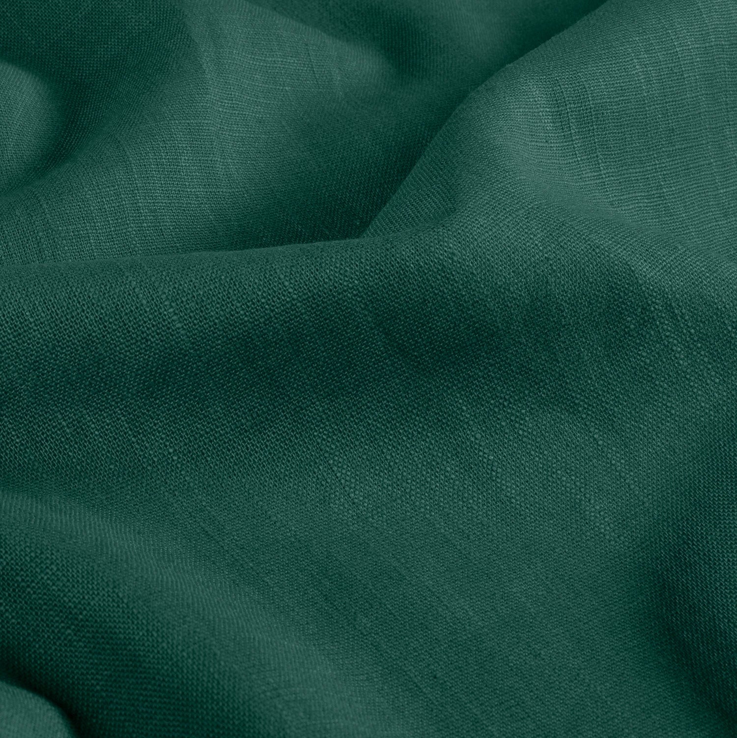 Leinen Baumwolle Tannengrün – Stoffansicht