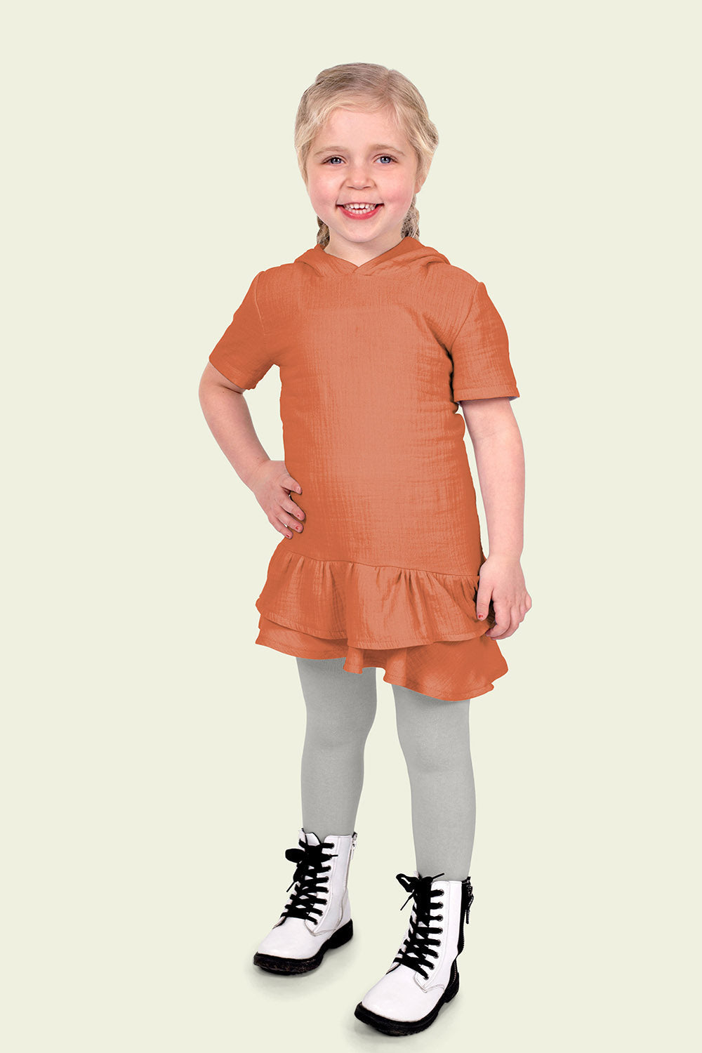 Musselin Stoff Koralle – Rolle
