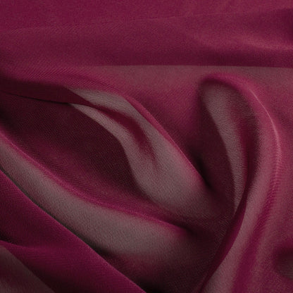 Chiffon Stoff Bordeauxrot – Stoffeya