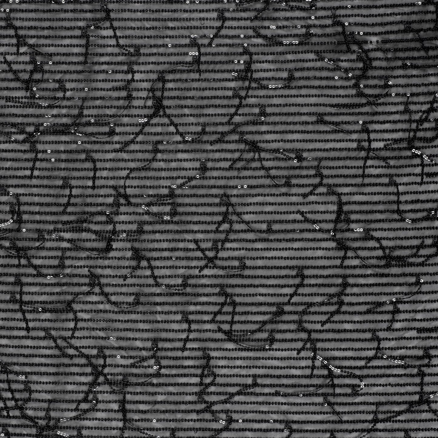Paillettenstoff Mesh Schwarz – Stoffeya