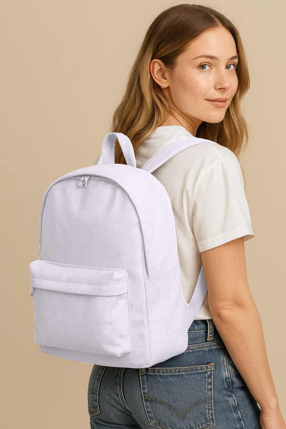 Canvas Stoff Optisch Weiß – Rolle