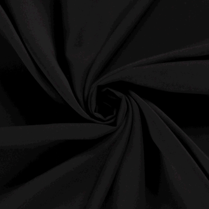 Viskose Poplin Schwarz – Stoffansicht