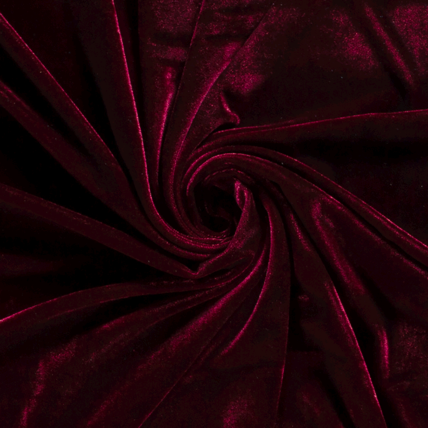 Samt Stoff Bordeauxrot mit Stretch