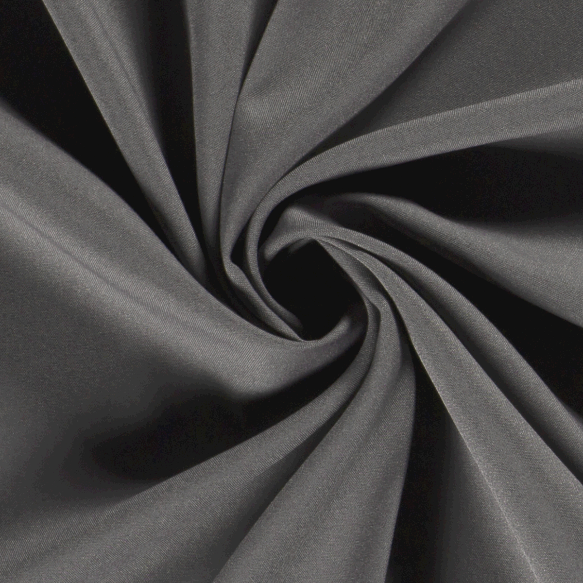 Polyester Stoff Dunkelgrau – Stoffansicht