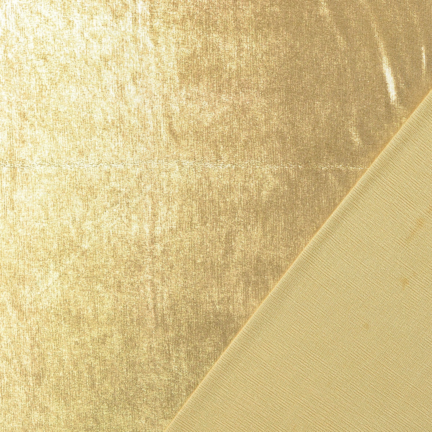 Lurex Jersey Gold Uni – Metallic Stretch Stoff für Mode | Stoffeya