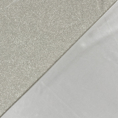 Glitzer Jersey Stoff Silber – Stoffeya