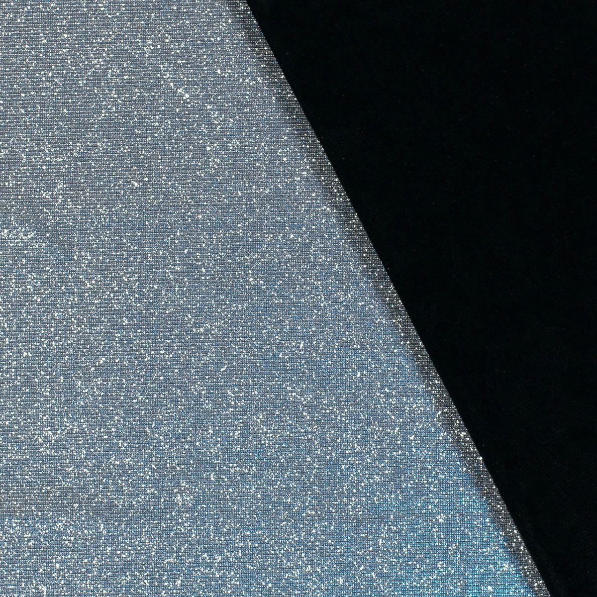 Glitzer Jersey Stoff Babyblau – Stoffeya