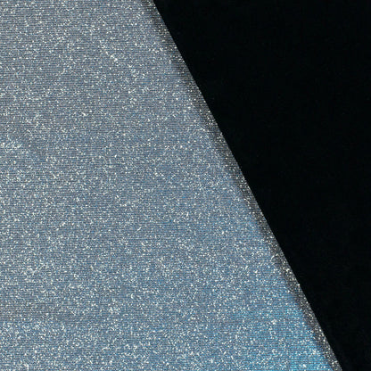 Glitzer Jersey Stoff Babyblau – Stoffeya