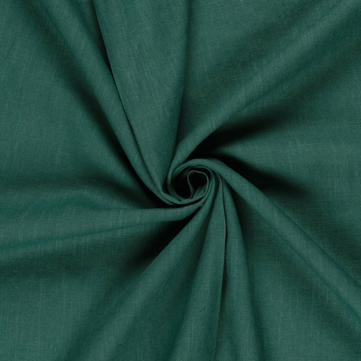 Leinen Baumwolle Tannengrün – Detail