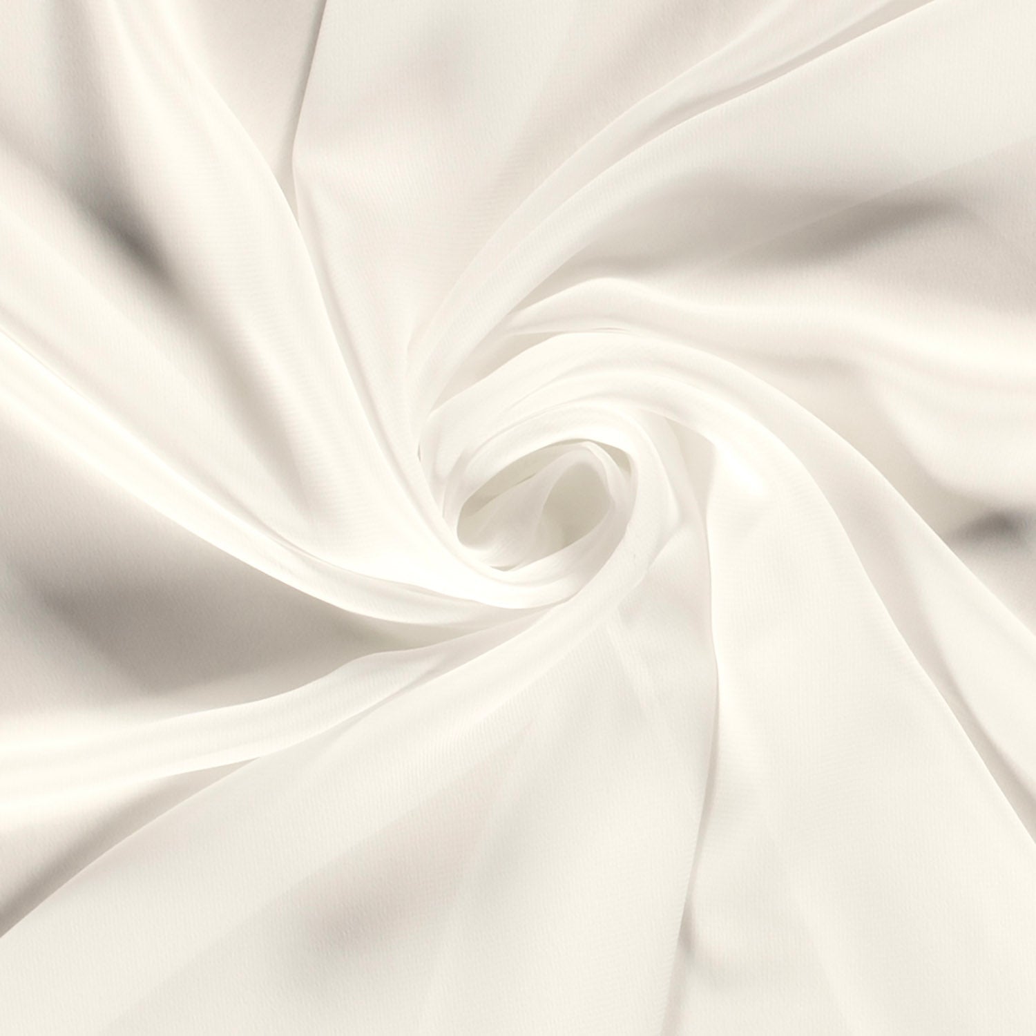 Chiffon Stoff Wollweiß – Stoffansicht