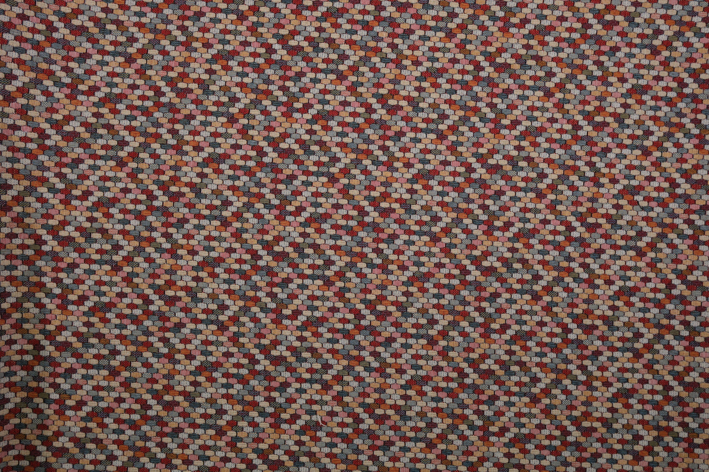 Möbelstoff Hexagon Mosaik multicolor – moderner Polsterstoff