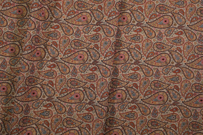 Möbelstoff Paisley Beige Multicolor – eleganter Polsterstoff