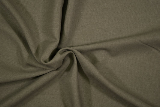 Detailansicht Leinen Viskose Khaki