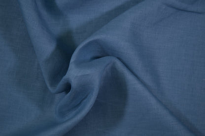 Jeansblauer Leinenstoff – klassischer Blauton für Bekleidung
