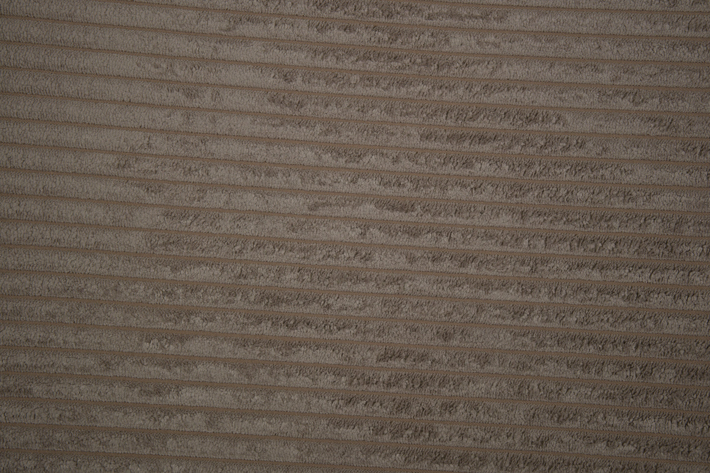 Cord Möbelstoff in Taupe mit weicher Rippenstruktur 140 cm breit Meterware