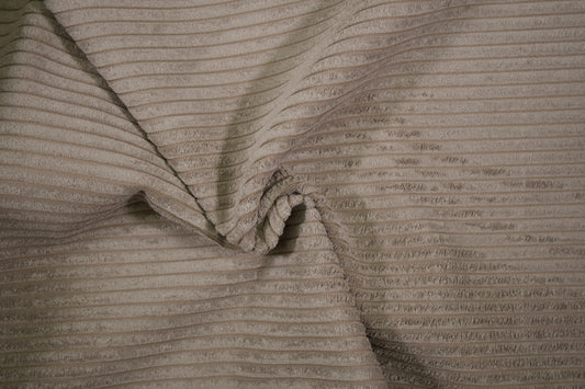Cord Möbelstoff in Taupe mit weicher Rippenstruktur – ideal für Sofa und Sessel