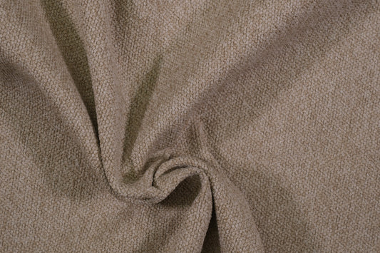 Möbelstoff Bouclé in Sandbeige – strukturierter Polsterstoff für Sofa und Sessel
