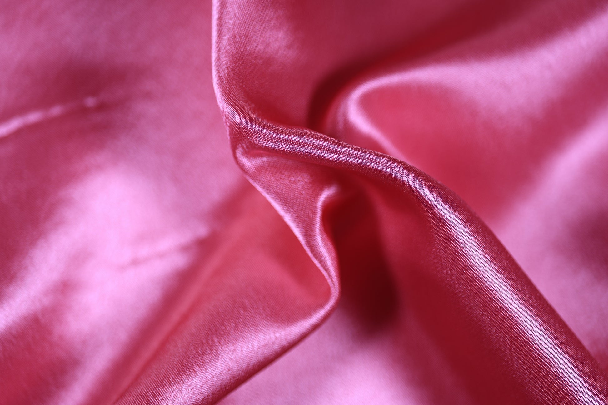 Krepp Satin Stoff in Fuchsia mit Glanz