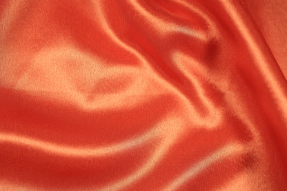 Satin Stoff in Mandarine für Deko & Mode