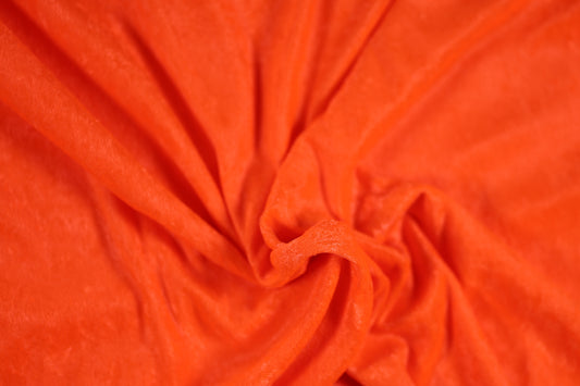 Oranger Pannesamt mit leuchtender Farbe