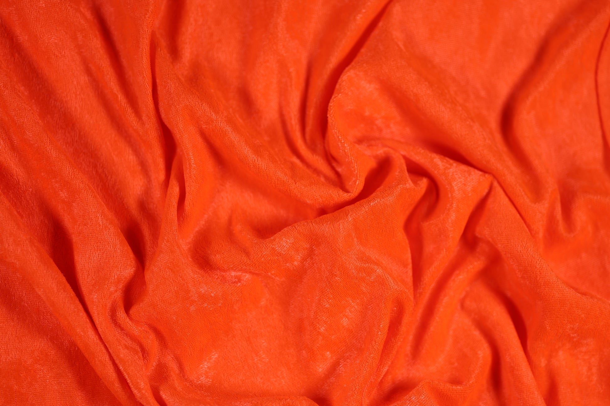 Weicher Samtstoff Orange für kreative Nähprojekte