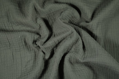 Musselin in Steingrau Musselin – ideal für Kleidung und Accessoires