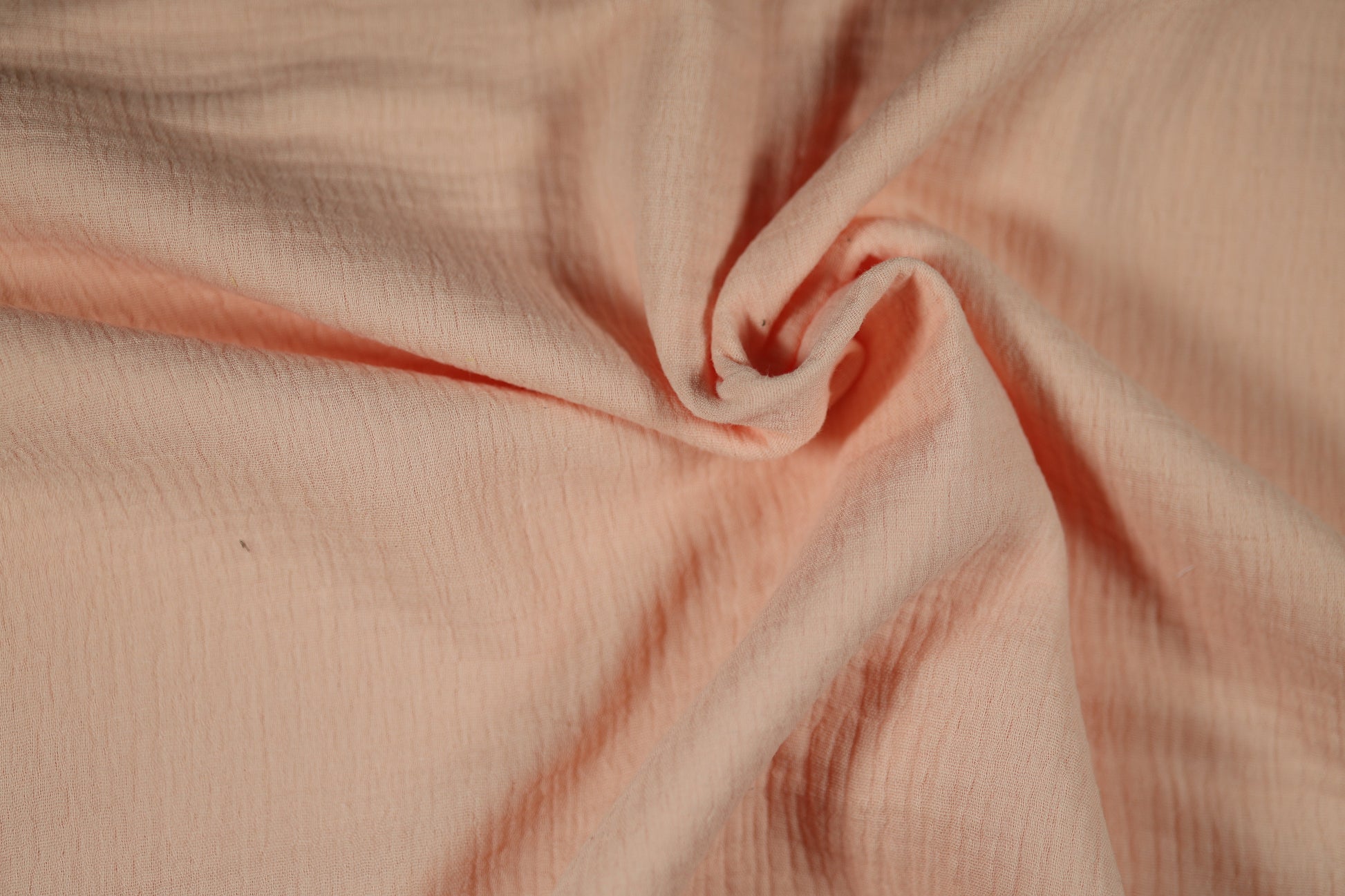 Musselin Stoff in Apricot – ideal für Babydecken und leichte Kleidung
